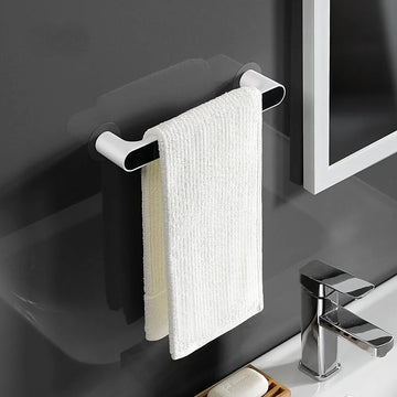 porte serviettes mural moderne texture tissée blanc bleu doré violet fixe salle bain kitchen