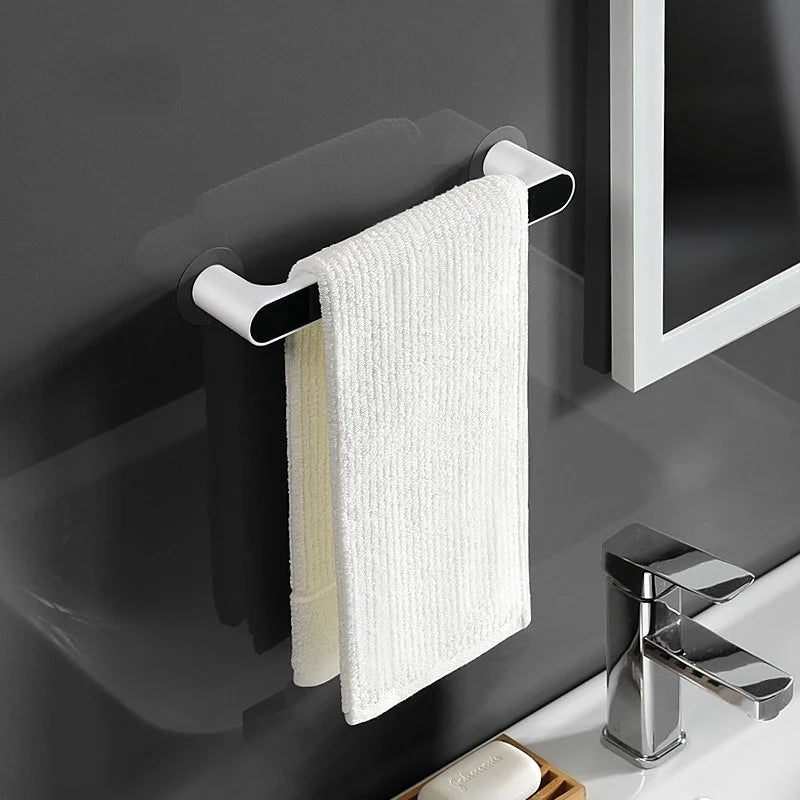 porte serviettes mural moderne texture tissée blanc bleu doré violet fixe salle bain kitchen