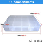 boîtes rangement transparentes poignées compartiments réglables quincaillerie bijoux articles divers boîtes bacs rangement pratique