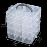 boîtes rangement bijoux transparentes plastique modernes couches compartiments organisation accessoires
