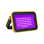 lampe led moderne noir jaune support rotatif aimant trépied rechargeable cordon adaptateur usb voiture