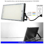 projecteur led 110v 220v 50w 100w 150w 200w ip65 moderne noir blanc