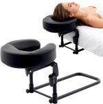 support massage multi position noir simili cuir velcro réglable face bas lit spa maison
