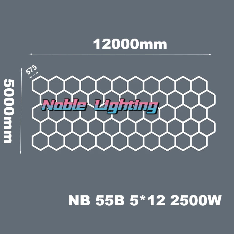 plafonnier led hexagonal moderne structure géométrique blanc lumineux 2000 lumens