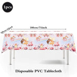 assiettes dessert fées arc ciel serviettes tasses papier nappe fête thème féerique