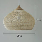 suspension lumineuse pendentif rotin noir moderne salon cuisine chambre