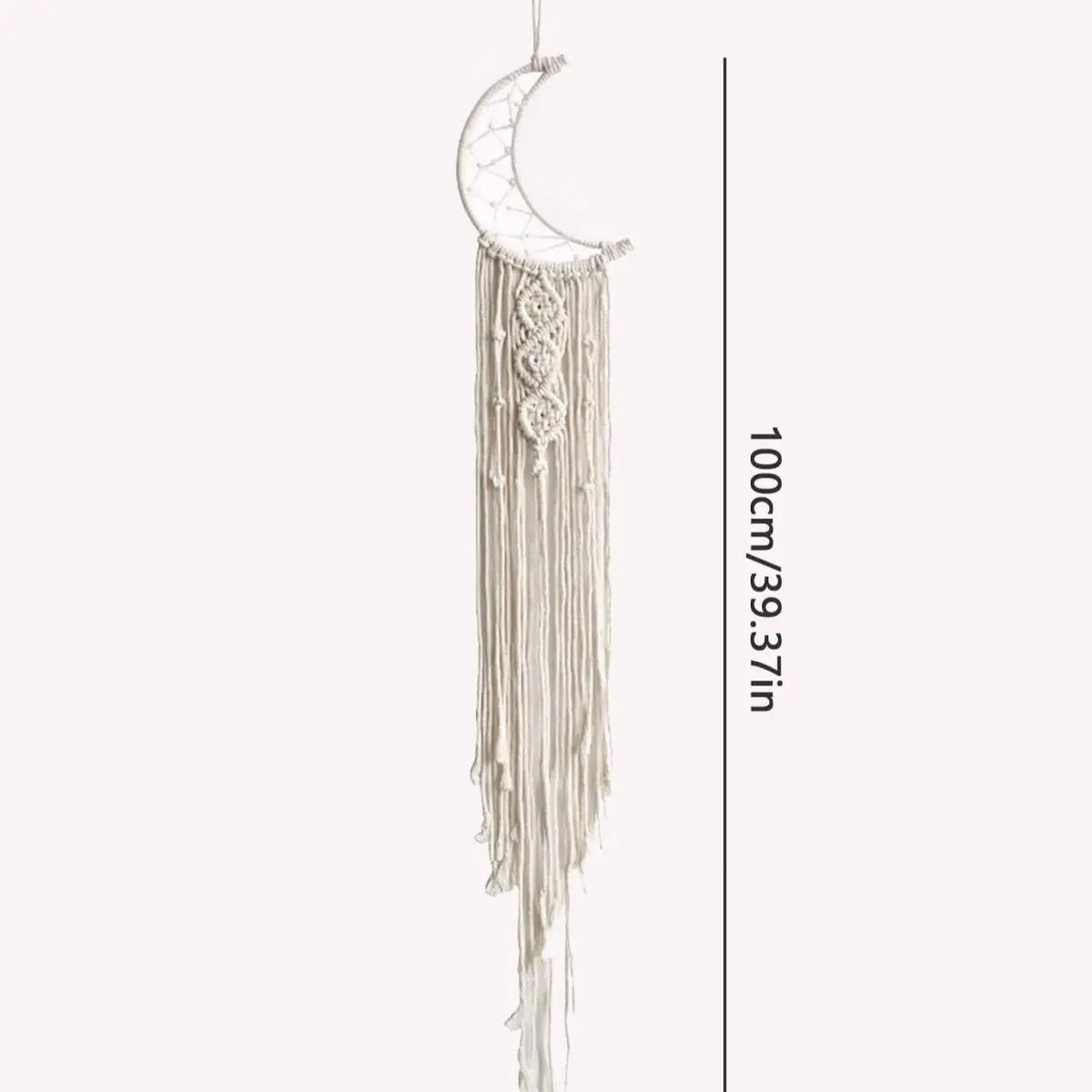 décor boho dreamcatcher blanc macramé franges chambre enfant tapisserie murale polyesterSuspensiondirecte
