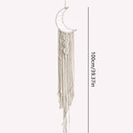 décor boho dreamcatcher blanc macramé franges chambre enfant tapisserie murale polyesterSuspensiondirecte