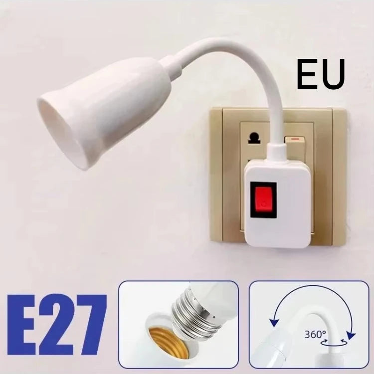 adaptateur culot e27 blanc moderne adhésif extension lampe deux têtes abs métal certification