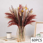 décoration maison bouquet fleurs séchées naturelles rouges anniversaire mariage rustic