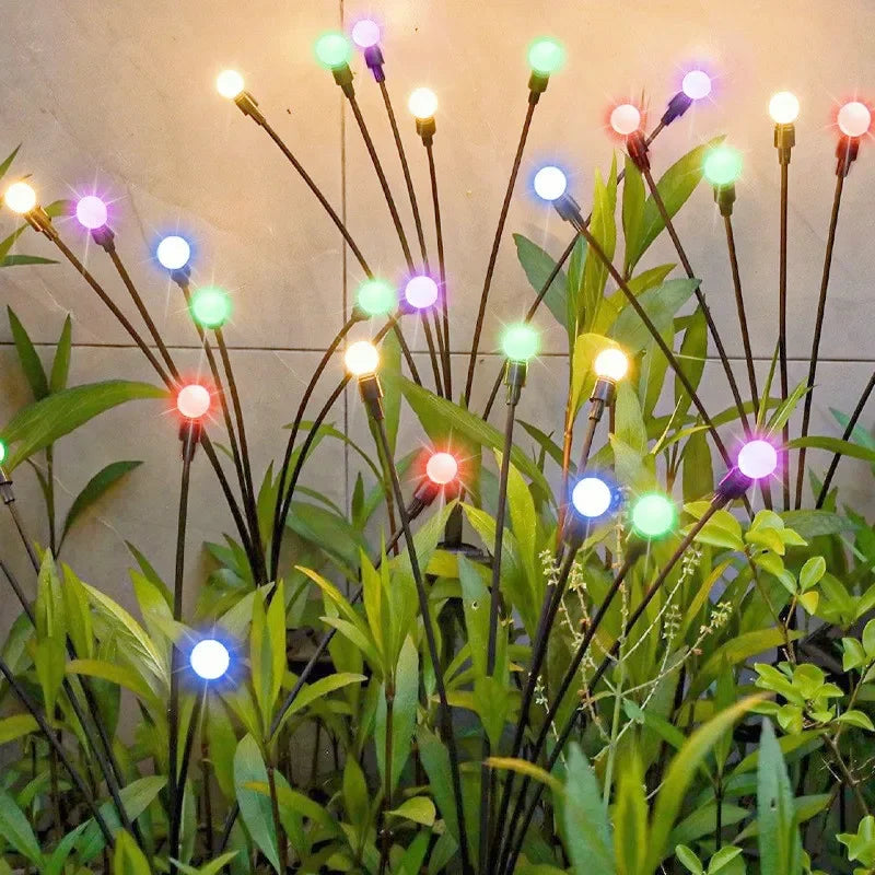 guirlande lumineuse solaire led blanc chaud moderne jardin extérieur décoration festive ip65 imperméable
