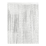 rideau transparent porte franges brillantes argentées dimension 100x200cm decoration festive crochet