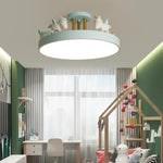 lampe moderne licorne rose blanche bleue chambre enfant coiffes fleurs