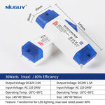 transformateur led 12v 24v 100w 80w 60w 36w 24w 12w bleu blanc moderne