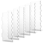 décoration gâteau transparent motifs plaques adhésif bougies pâtisserie moderne six pièces