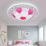 plafonniers football moderne led acrylique hexagones noirs blancs opaques chambre salon