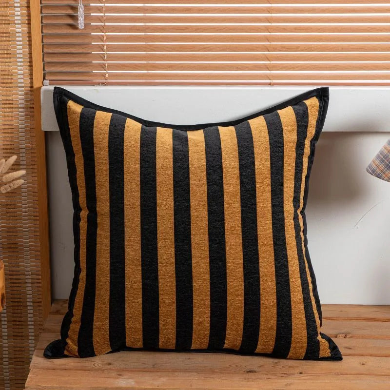 coussin bohème léopard géométrique marron noir blanc décoratif moderne élégant 45x45cm amovible lavable
