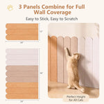 protecteur mur chat vert marron clair beige adhésif texture douce moderne pièces 12 24