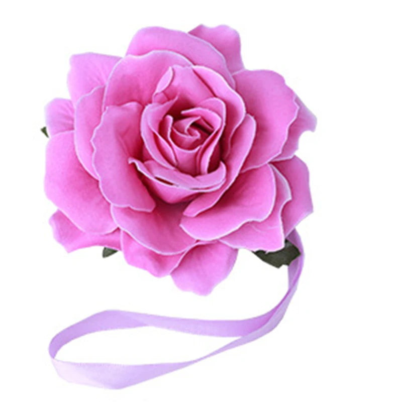 fleur artificielle bleu rose moderne adhésif ruban feuilles décoration murale