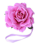 fleur artificielle bleu rose moderne adhésif ruban feuilles décoration murale
