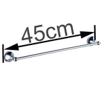 porte serviettes mural or chrome lisse brillant classique vis fixé serviette blanche