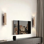 applique murale moderne pierre beige clair veines minimaliste éclairage led chambre salon