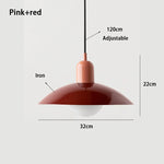 luminaire moderne suspension blanc vert rose rouge mat opaque câble noir chambre restaurantétude