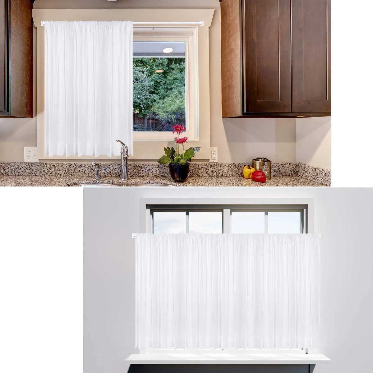 tringles rideau télescopiques blanc gris moderne sans perçage 10 supports adhésifs inclusversible minimaliste