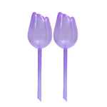 pique plantes tulipe plastique rose violet blanc translucide moderne adhésif kit arrosage