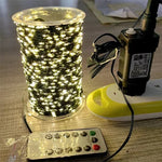 ruban lumineux led vert blanc chaud imperméable ip44 moderne télécommande décoration noël maison jardin