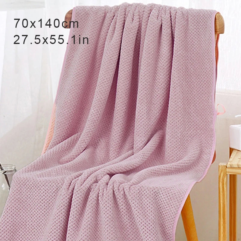 serviettes bain coton microfibre rapide séchage blanc rose gris bleu moderne