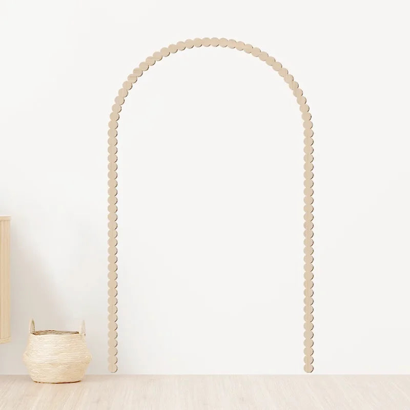décoration murale bois arche bordure dentelée minimaliste bohème naturel festive accent