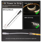 connecteur led transparent sans motif cob smd clip fixation câble raccordement pragmatique ip20 ip65