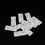 LED blanches rondes transparentes modernes adhésif 10 pièces fixations incluses