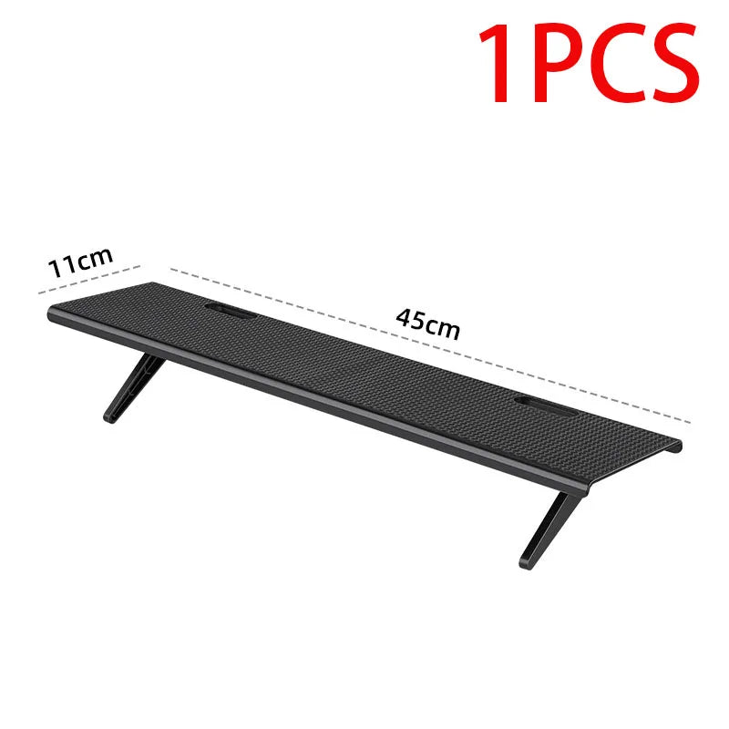 support tablette moderne fibre carbone noir réglable clips magnétiques table ordinateur