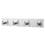 crochet mural acier inoxydable noir porte serviette salle bain adhésif moderne robuste