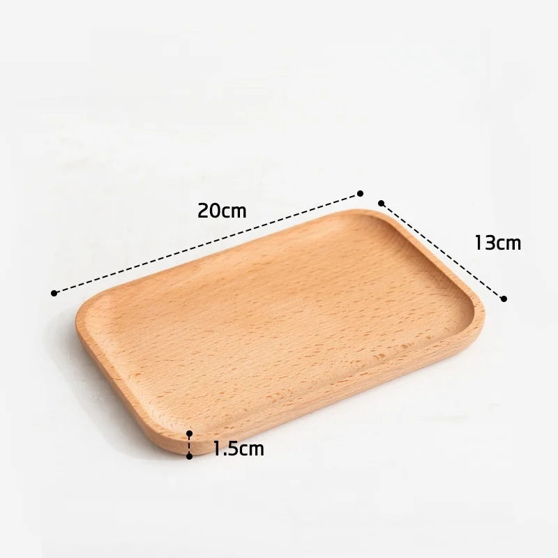 assiettes bois naturel assiettes carrées ovales différentes tailles minimaliste rustique