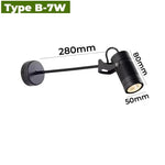 Spot mur extérieur moderne led noir hydrofuge 10w 15w 20w 85265v