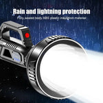 lampe torche puissante rechargeable écran digital résistante choc mode défense lumière intense camping