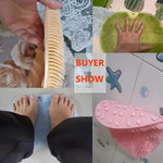 brosse pieds rose exfoliante massage anti dérapant facile nettoyer bain