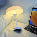 veilleuse table champignon orange blanc moderne led tactile rechargeable usb