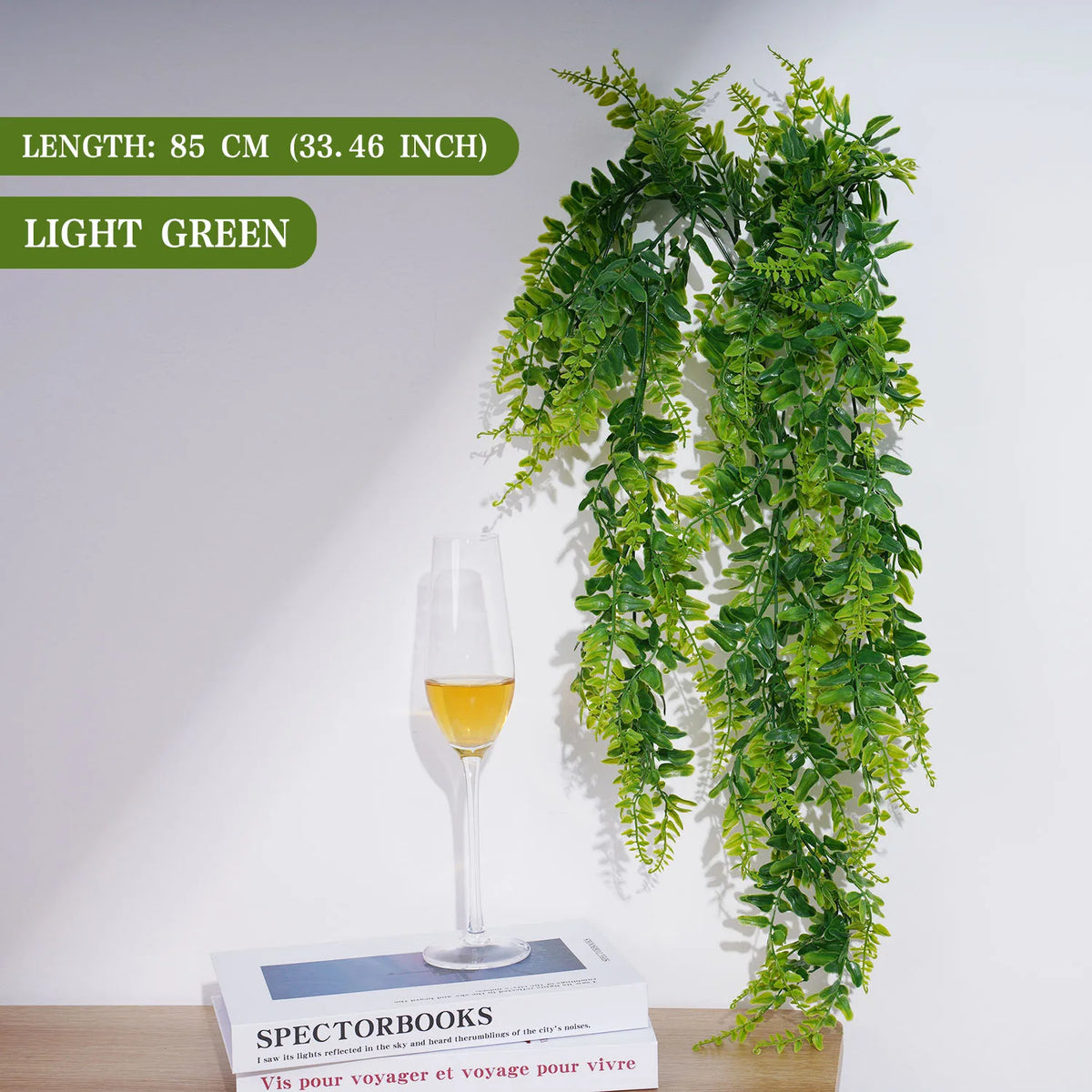 plantes artificielles feuilles vertes vigne moderne décoration murale extérieur accrochées 85cm