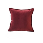 housses coussins décoratifs velours polyester carrés rouges contemporains lit chaise voiture adhésives simples