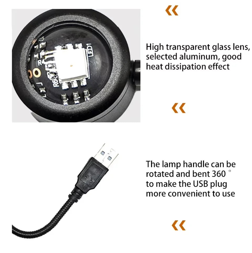 lampe usb atmosphère solaire lune moderne décoration chambre salon événement