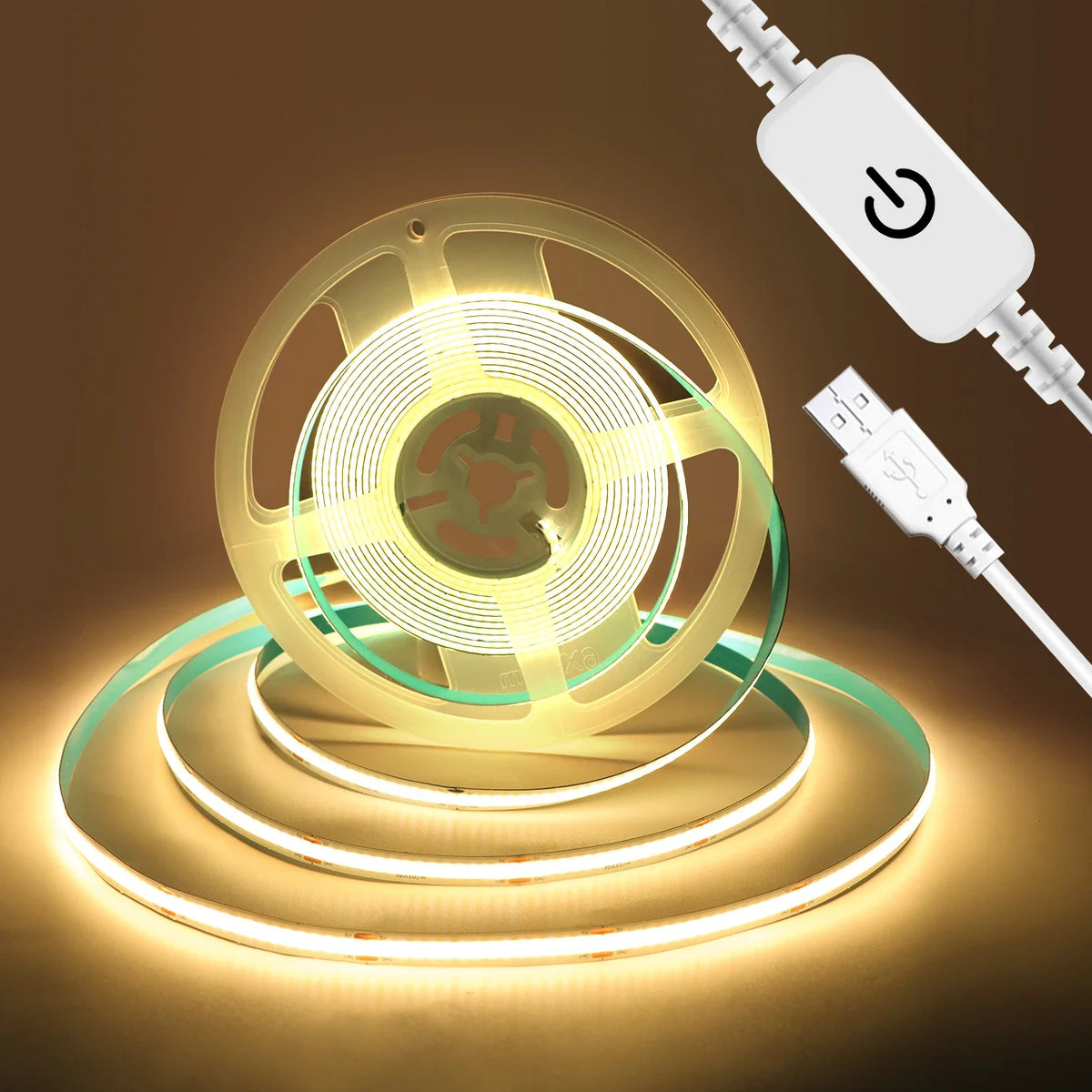 ruban led flexible blanc adhésif lisse moderne interrupteur tactile intensité variable 50000 heures 6000k