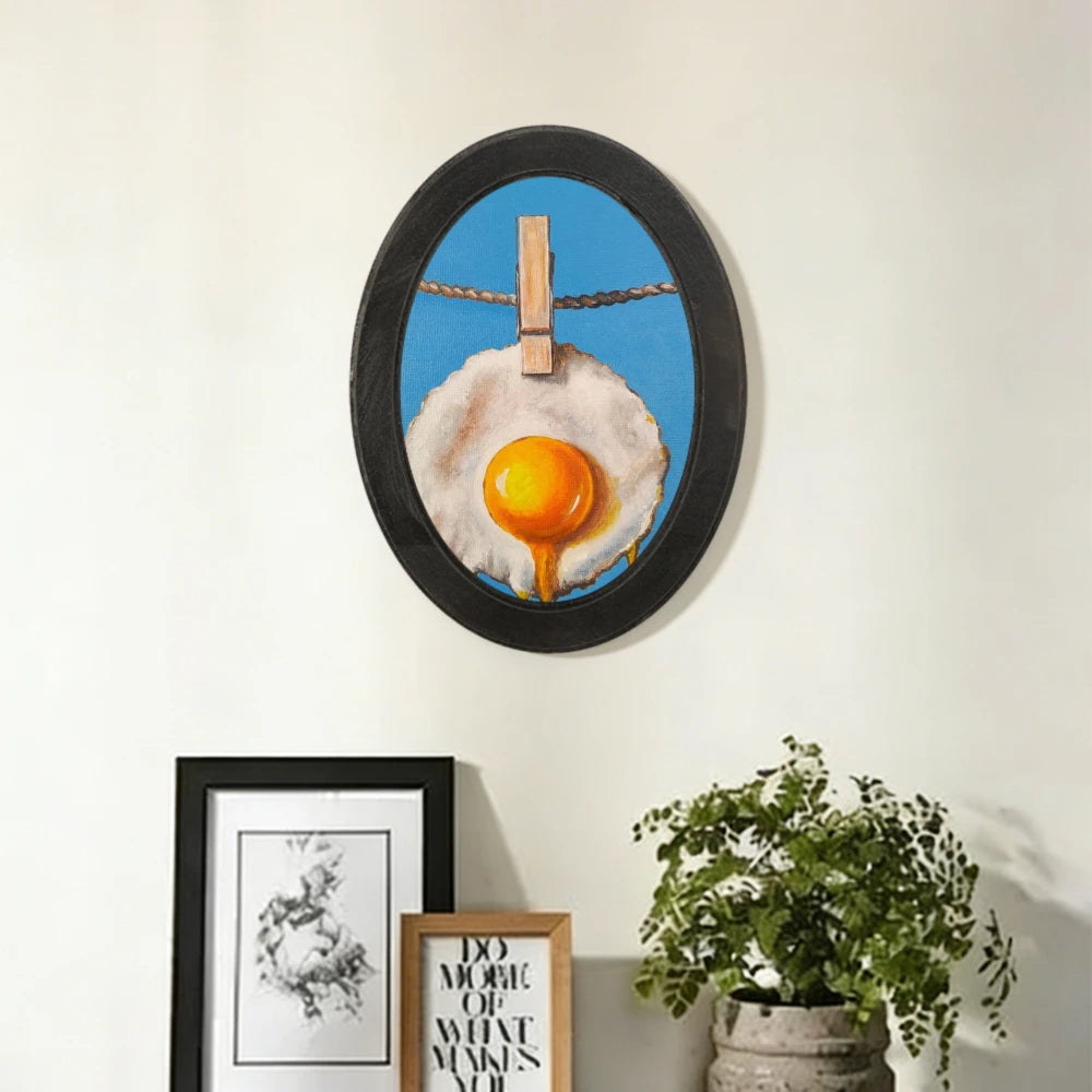 cadre mural bois dessin animé personnages coeurs oeil chat lune étoiles vintage romantique fantastique