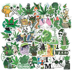 stickers cannabis personnages dessins animés spongebob fleurs cœurs kawaii graphiques