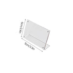cadre photo transparent moderne clips photos fleurs séchées variante acrylique