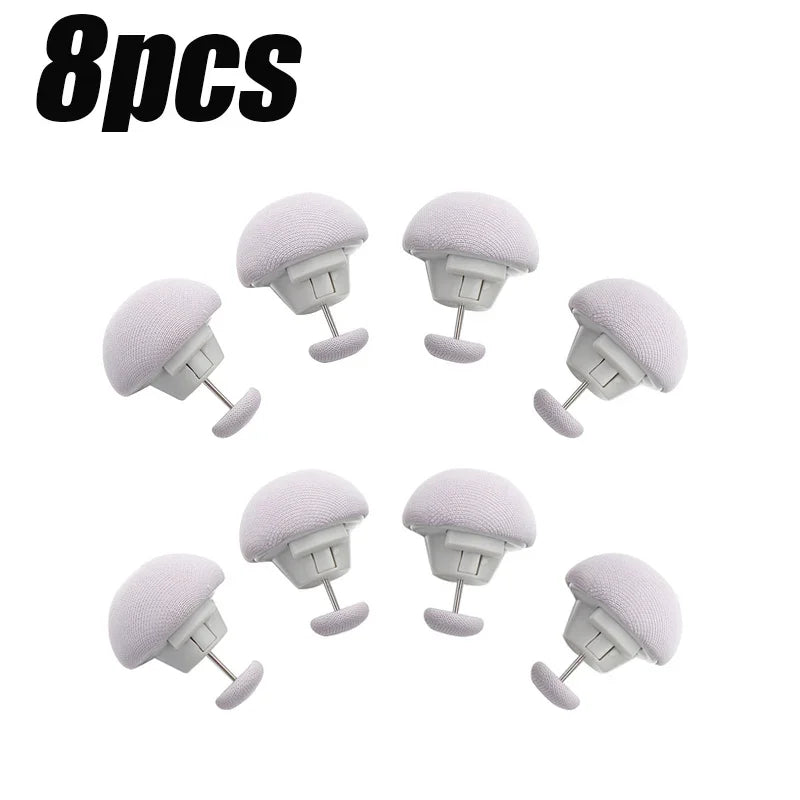 boutons lit modernes pièces rose bleu clair blanc opaques lisses plastique