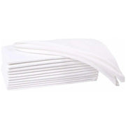 serviettes table coton blancs 40x40cm 28x28cm élégantes absorbantes décoration festive noël événement spécial